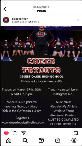 Upcoming cheer tryouts