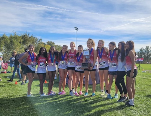  The Desert Oasis Girls Cross Country team wins the 4A State Championship at Veteran’s Memorial Park in Boulder City, Nevada.
