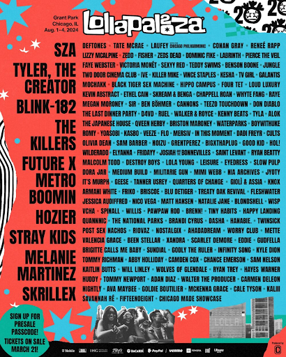 Just Announced: LOLLAPALOOZA Chicago Lineup